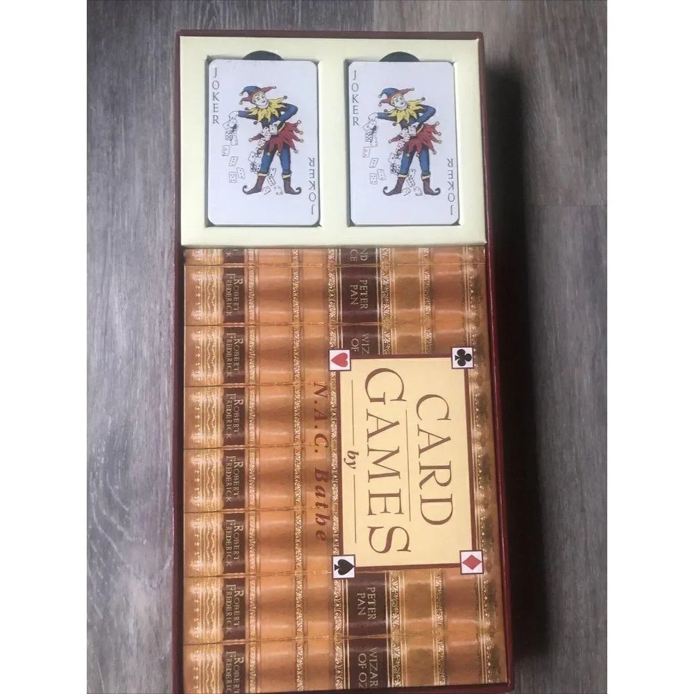 Card Games Gift Set by N. A. C. Bathe Book & New C